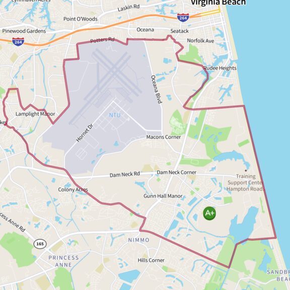 Ocean Lakes Area Map Virginia Beach Ocean Lakes Area Map Virginia Beach